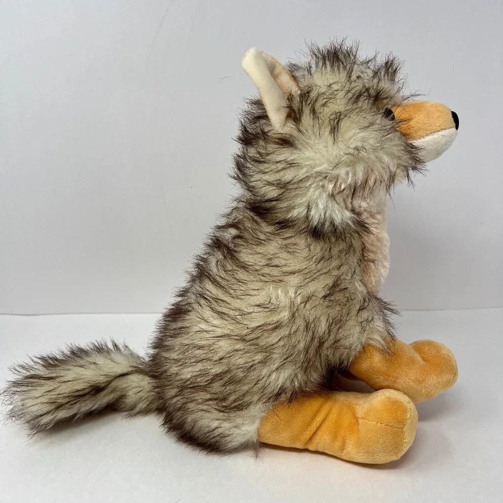 The Petting Zoo Wild Ones Coyote Plush 12 Inch Brown Tan Recycled Stuffed Toy